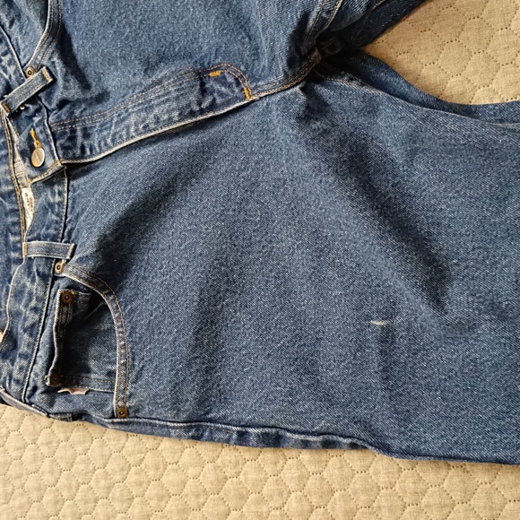 Carhartt Men's 32 X 28 Straight Relaxed Fit Blue Jeans ( Tag Size 34x30) B230 - Picture 2 of 5